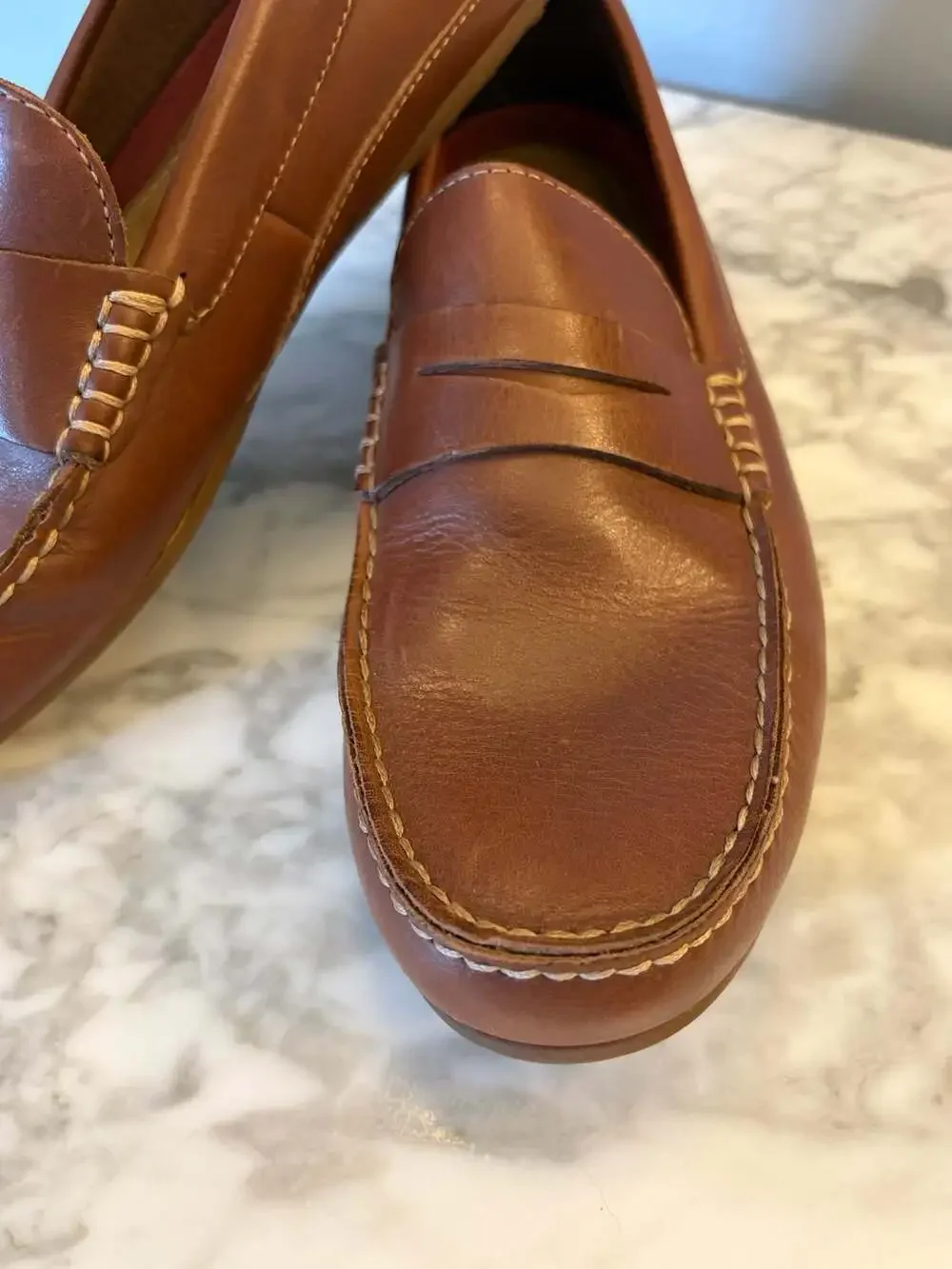 Florsheim Driver Men's Leather Penny Loafers Academic Grandpa-core